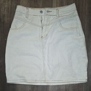 Bohme Off-White Pencil Skirt